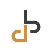 Initial letter bd logo or db logo vector design template