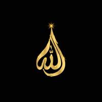 Religious sign. Islam. Calligraphy of the name vector