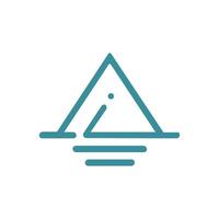 Initial letter ai or ia logo vector design template