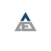 inicial letra ae o ea logo diseño modelo vector