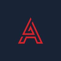 Initial letter a logo vector template