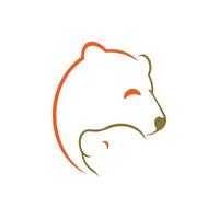 oso logo vector diseño modelo