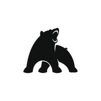 oso logo vector diseño modelo