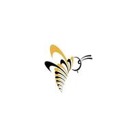 miel abeja logo insecto diseño modelo vector