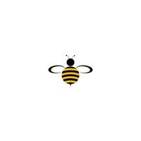 Honey bee logo insect design template vector