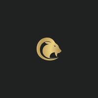 Animal ram big horn logo design vector