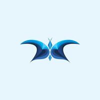 Butterfly logo vector design template