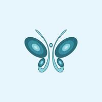 plantilla de diseño de vector de logotipo de mariposa