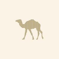 animal camello logo diseño modelo vector