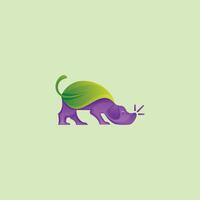 animal perro logo vector diseño plantillas