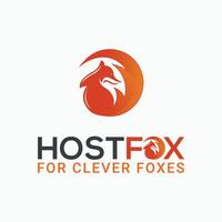 Fox Logo Template. This logo design suitable for business, fox, animal, orange, studio, entertainment, media, etc vector