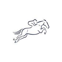 Animal horse logo vector design template