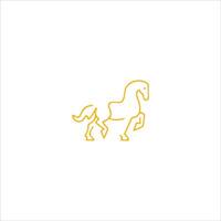 Animal horse logo vector design template