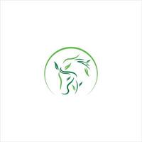 Animal horse logo vector design template