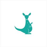 kangaroo logo design template vector