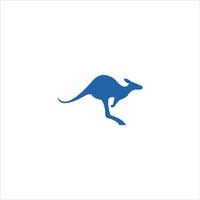 kangaroo logo design template vector