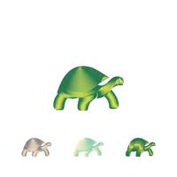 Turtle design logo vector. Turtle animal vector