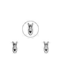 Zebra Logo Design Inspiration. Zebra logo on white background vector