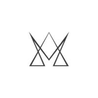 Alphabet letters Initials Monogram logo AM, MA, A and M vector