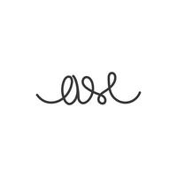 Alphabet letters Initials Monogram logo AM, MA, A and M vector