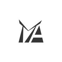 AM, MA, A AND M Abstract initial monogram letter alphabet logo design vector