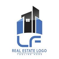 LF Real Estate Logo Design House Logo Stock Vector. vector