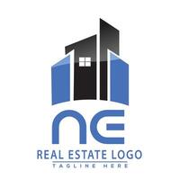 NE Real Estate Logo Design House Logo Stock Vector. vector