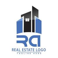 RA Real Estate Logo Design House Logo Stock Vector. vector