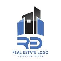 rb real inmuebles logo diseño casa logo valores vector. vector