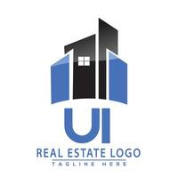 UI Real Estate Logo Design House Logo Stock Vector. vector