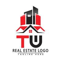 tw real inmuebles logo rojo color diseño casa logo valores vector. vector