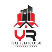 YR Real Estate Logo Red color Design House Logo Stock Vector. vector