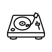 turntable icon vector design template in white background