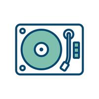 turntable icon vector design template in white background