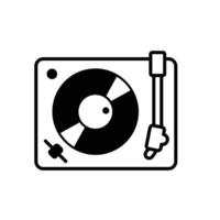 turntable icon vector design template in white background