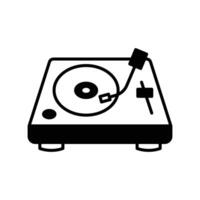 turntable icon vector design template in white background