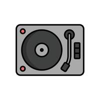 turntable icon vector design template in white background