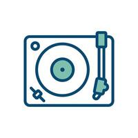 turntable icon vector design template in white background