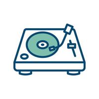 turntable icon vector design template in white background