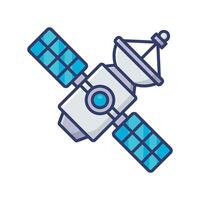 satellite icon vector design template in white background