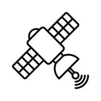 satellite icon vector design template in white background