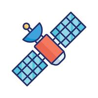 satellite icon vector design template in white background