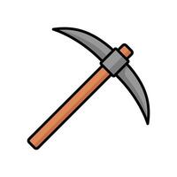 pickaxe icon vector design template in white background