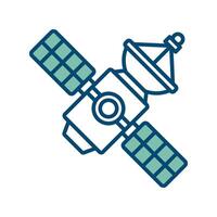 satellite icon vector design template in white background