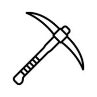 pickaxe icon vector design template in white background