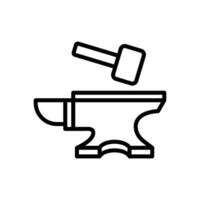 anvil icon vector design template in white background