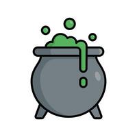 cauldron icon vector design template in white background