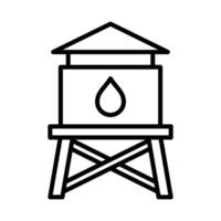 water tank icon vector design template in white background