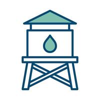 water tank icon vector design template in white background
