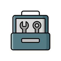 toolbox icon vector design template in white background